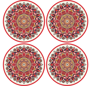 Portavasos arreglo floral intrincado - TenVinilo