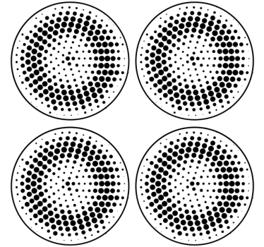 Portavasos con diseño de puntos - TenVinilo