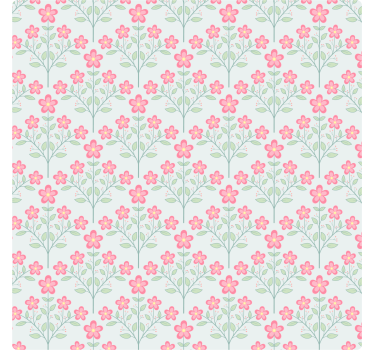 Portavasos con patrón floral en pastel - TenVinilo