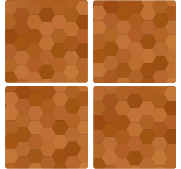 Portavasos con superficie de patrón hexagonal - TenVinilo