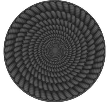 Portavasos patrón espiral redondo - TenVinilo