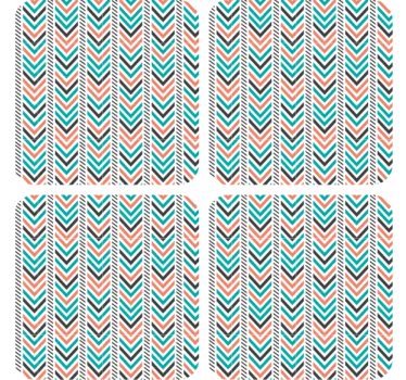 Portavasos chevron patrón esencial - TenVinilo
