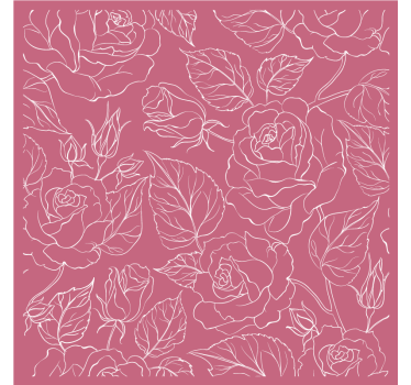 Portavasos con patrones florales estilizados - TenVinilo