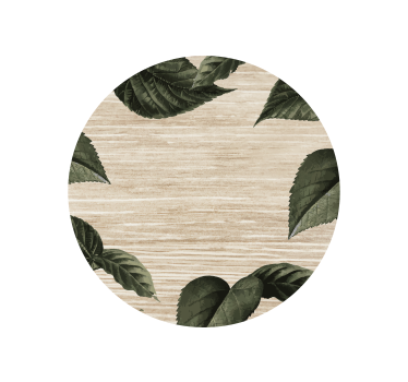 Portavasos con diseño de hojas inspiradas en la naturaleza - TenVinilo