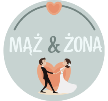 Portavasos boda pareja novia novio corazón - TenVinilo