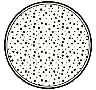 Portavasos patrón de puntos negros - TenVinilo