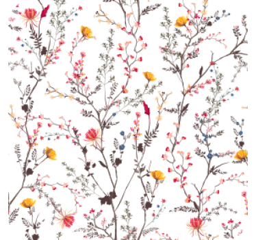 Portavasos diseño de ramas florales - TenVinilo