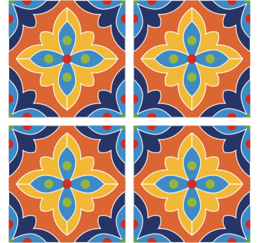 Portavasos ilustración floral vibrante - TenVinilo