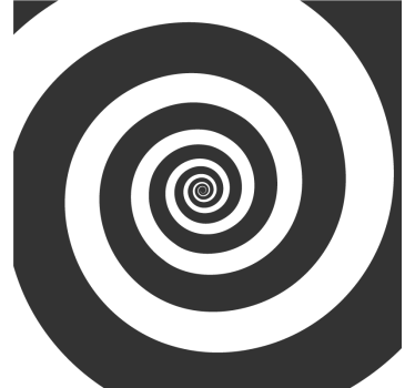 Portavasos patrón espiral contrastante - TenVinilo