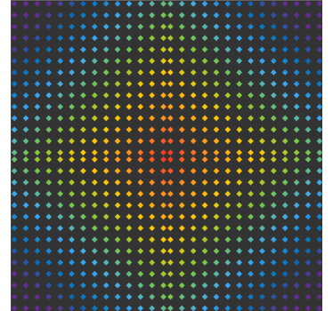 Portavasos patrón de puntos coloridos - TenVinilo