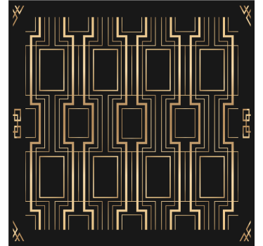 Portavasos inspiración de patrón geométrico - TenVinilo