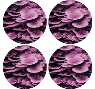 Portavasos patrón floral texturizado - TenVinilo