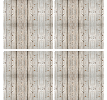Portavasos textura de madera - TenVinilo