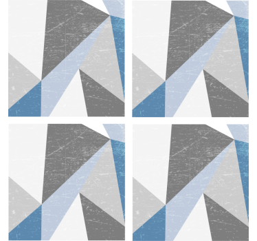 Portavasos formas angulares geométricas - TenVinilo