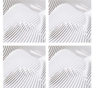 Portavasos superficie ondulada en capas - TenVinilo