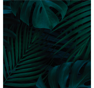 Portavasos patrón de vegetación exuberante - TenVinilo