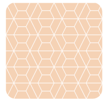 Portavasos diseño hexagonal geométrico - TenVinilo