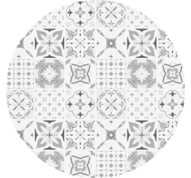 Portavasos arreglo floral geométrico - TenVinilo