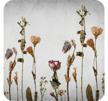 Portavasos arreglo floral seco - TenVinilo