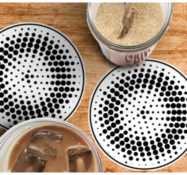 Portavasos con diseño de puntos - TenVinilo