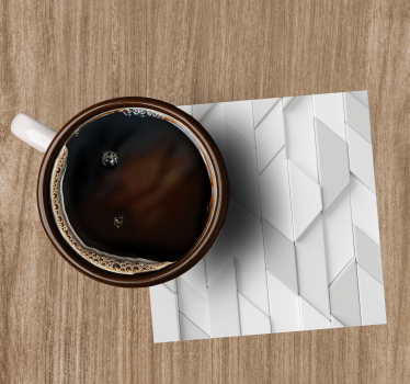 Portavasos diseño en relieve geométrico - TenVinilo