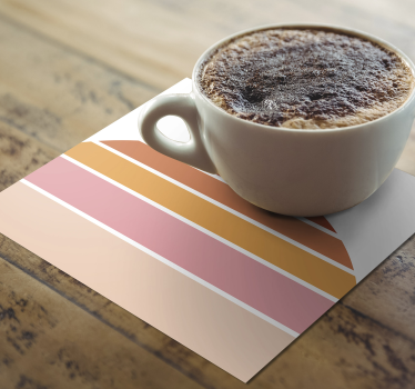 Portavasos formas de color en capas - TenVinilo