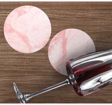 Portavasos mármol rosa texturizado - TenVinilo