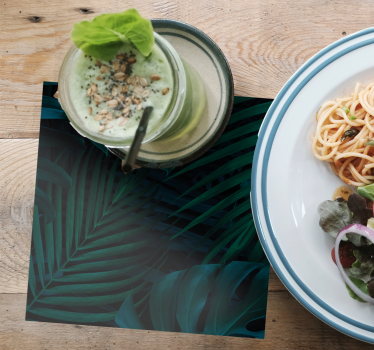 Portavasos patrón de vegetación exuberante - TenVinilo