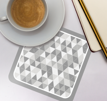 Portavasos patrón triangular geométrico - TenVinilo