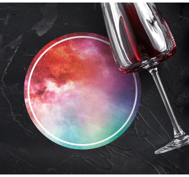Portavasos remolino colorido galáctico - TenVinilo