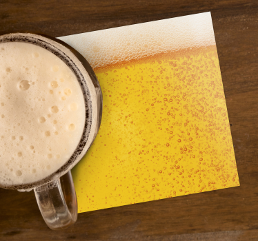 Posavasos de textura de cerveza - TenVinilo