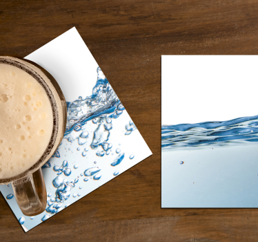 Posavasos imitación efecto agua - TenVinilo