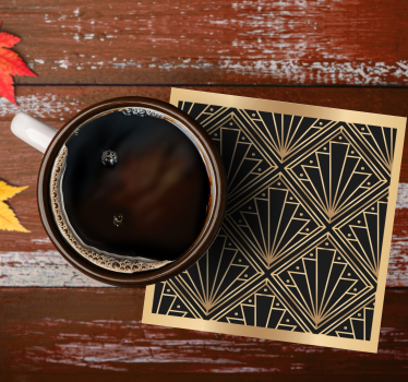 Posavasos original Patrón romboidal "art deco" - TenVinilo