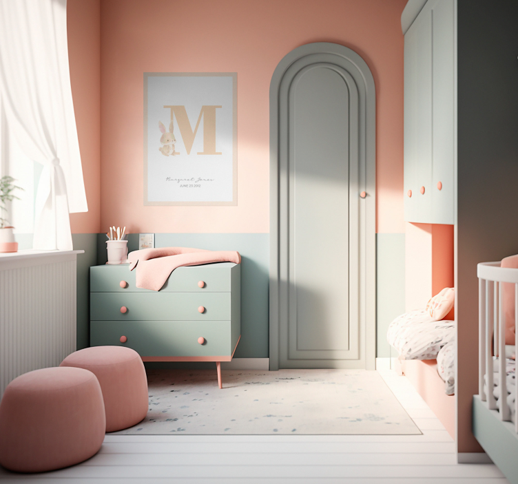 Cartel personalizable inicial personalizado - TenVinilo