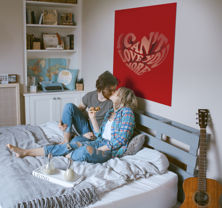 Poster con frases no puedo amarte más - TenVinilo