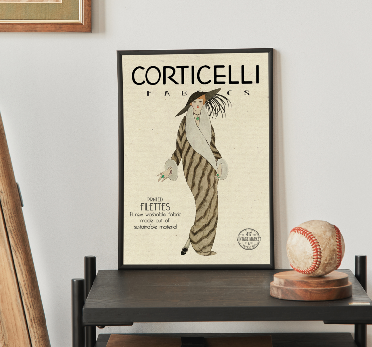 Poster Art Déco moda de los años 20 - TenVinilo