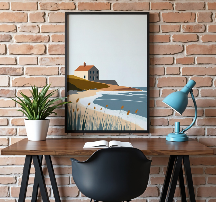 Poster dibujo artístico vida tranquila - TenVinilo