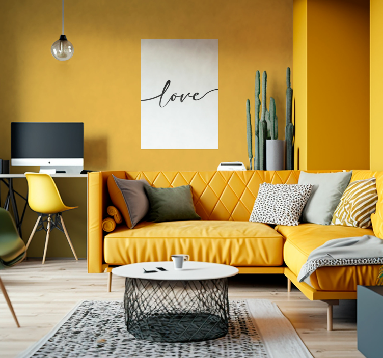 Poster con frases palabra de amor - TenVinilo