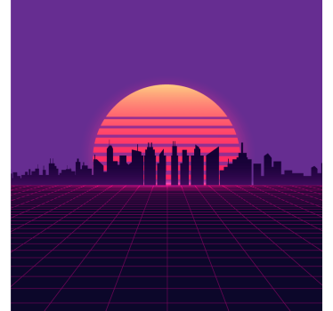 Poster ciudades paisaje urbano avanzado - TenVinilo