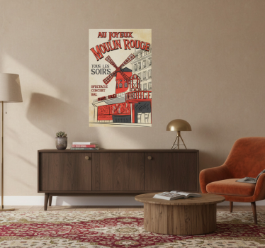 Poster ciudades le molino rojo - TenVinilo