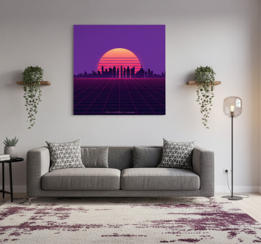 Poster ciudades paisaje urbano avanzado - TenVinilo