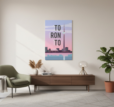 Poster ciudades toronto ilustración - TenVinilo
