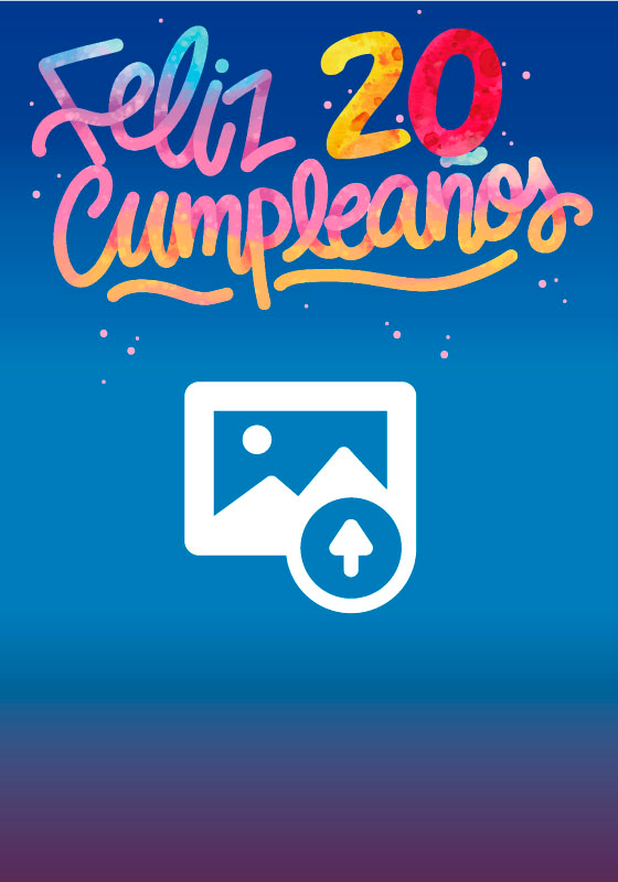 Poster personalizable feliz cumpleaños - TenVinilo