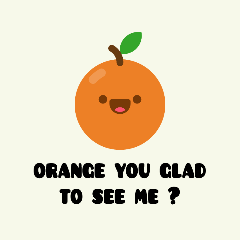Poster cocina frase divertida con naranja - TenVinilo