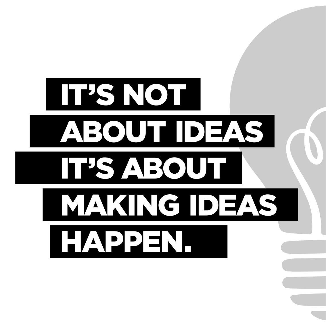 Poster oficina sobre ideas creativas - TenVinilo
