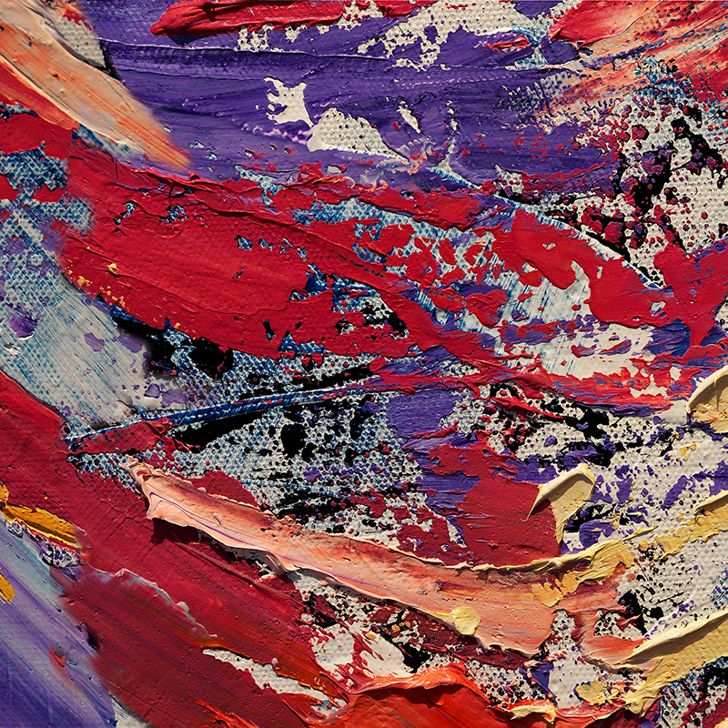 Poster salón pintura de salpicaduras de colores - TenVinilo