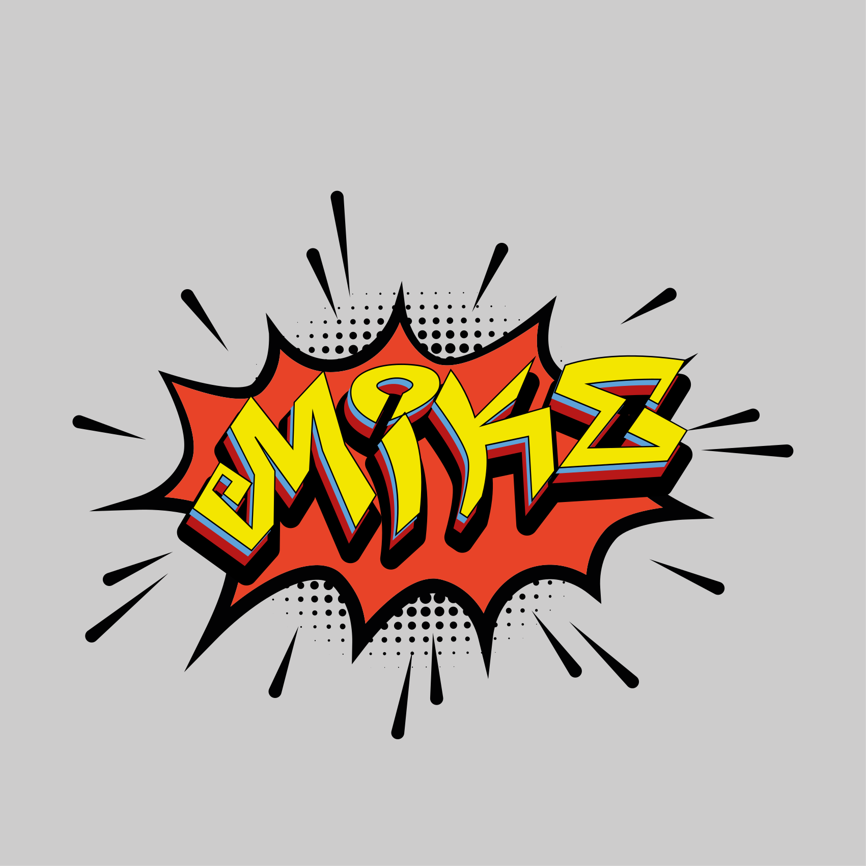 Poster habitación juvenil estilo letra de cómic - TenVinilo