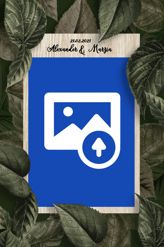 Poster de eventos manos y ramo de boda - TenVinilo