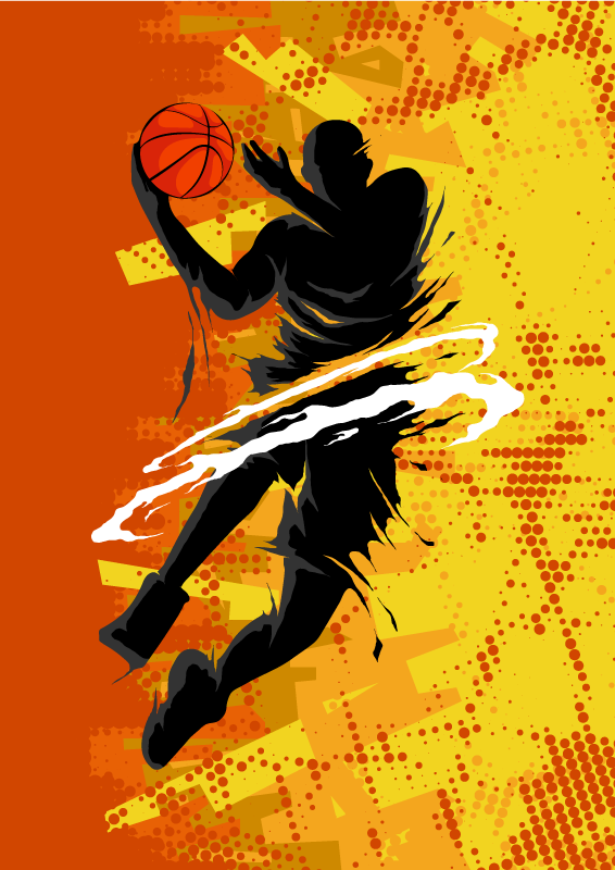 Poster baloncesto jugador de baloncesto - TenVinilo
