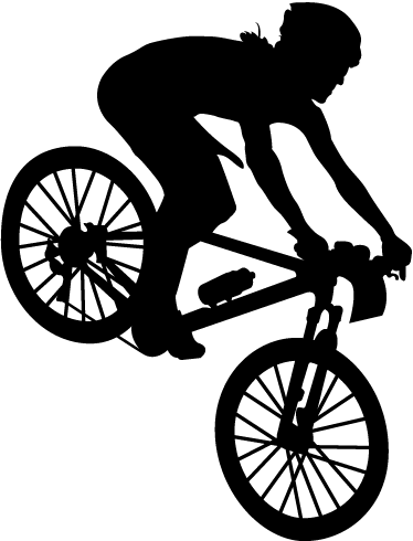 Poster ciclismo vinilo decorativo silueta bicicleta - TenVinilo